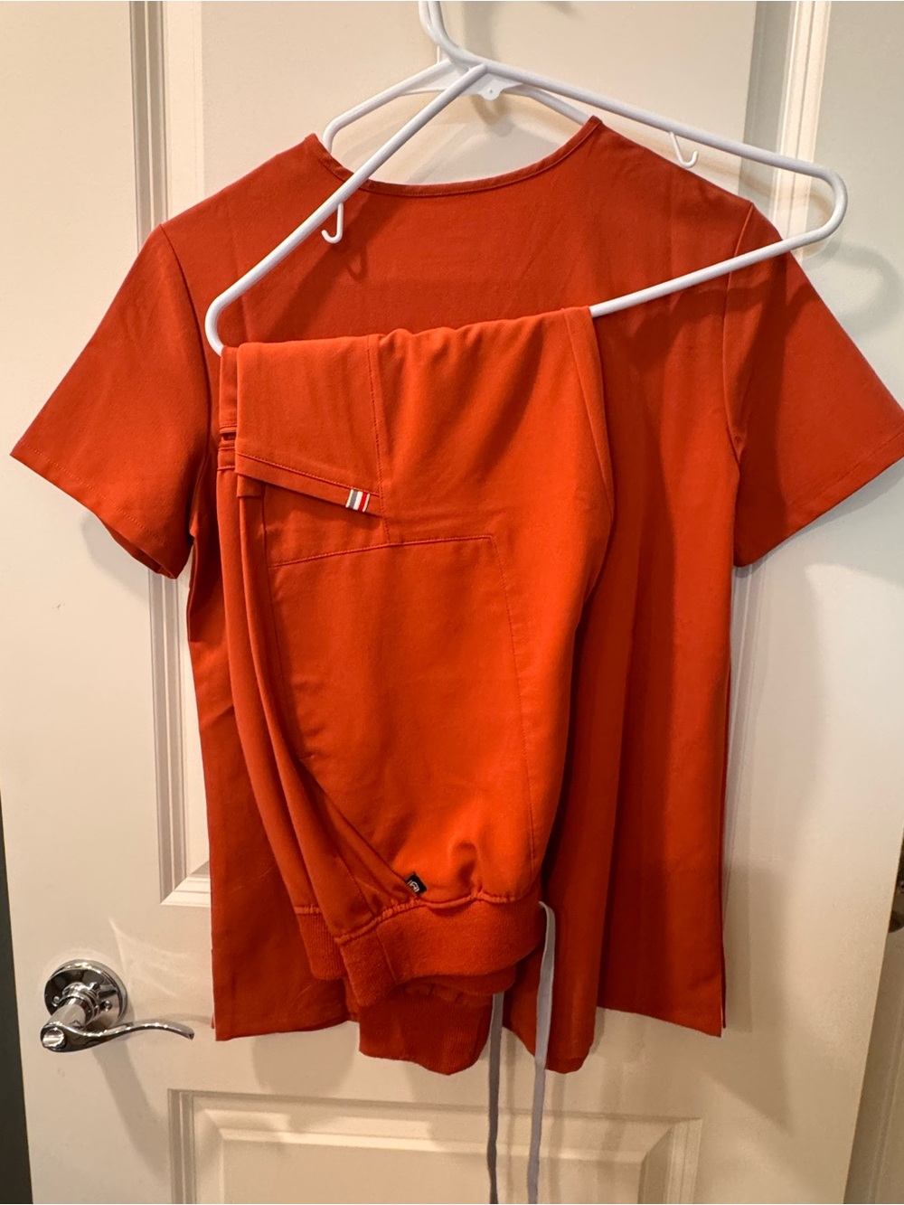 Women's Orange Track Joggers and Tee Set